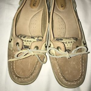 Sperry Leopard Print Boat Shoes